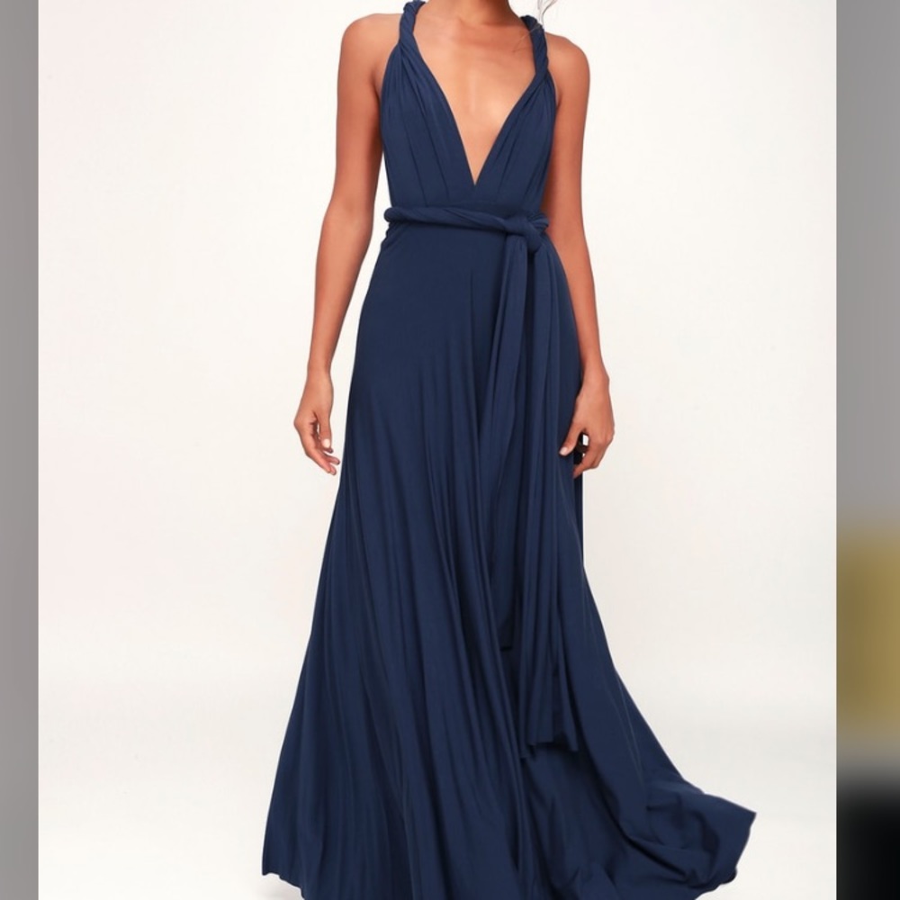 Lulus Navy Blue Maxi Dress